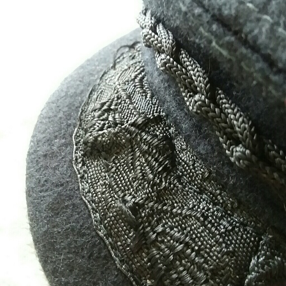 Vintage Felt Breton Mariner Captain Fisher Hat Cap - Picture 3 of 4